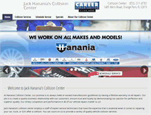 Tablet Screenshot of hananiacollision.com